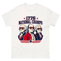 National Champs Founding Fathers White Badshirts-BadShirts
