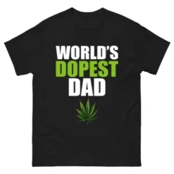 World’s Dopest Dad Marijuana Gildan 5000 T-Shirt