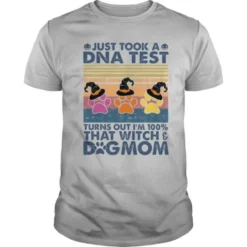 Just took a dna test turns out i’m % that witch dog mom vintage retro shirt White BadShirts